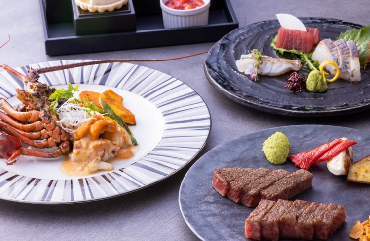 【蔵 - 鉄板焼】黒毛和牛、松坂牛の食べ比べる贅を極めた鉄板焼ディナー 「天満月」（AMAMITSUTSUKI）