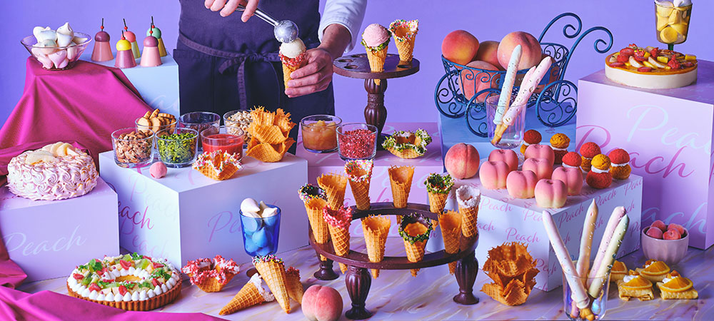 Craft Your Waffle Cone ～ピーチ＆アイスクリーム スイーツビュッフェ～