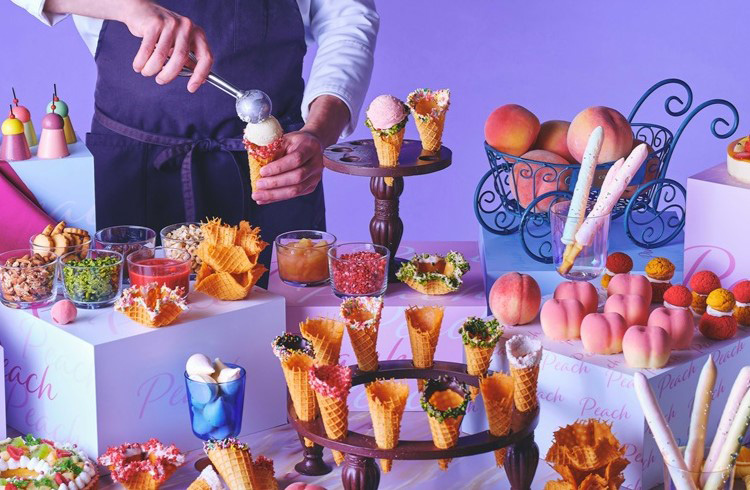 Craft Your Waffle Cone ～ピーチ＆アイスクリーム スイーツビュッフェ～